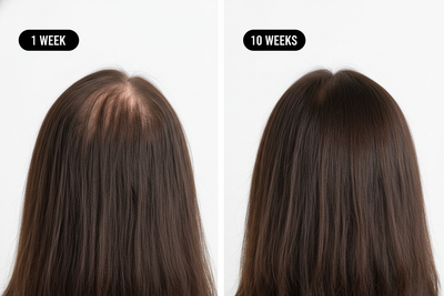 Women's Hair Regrowth Before and After - Moderate